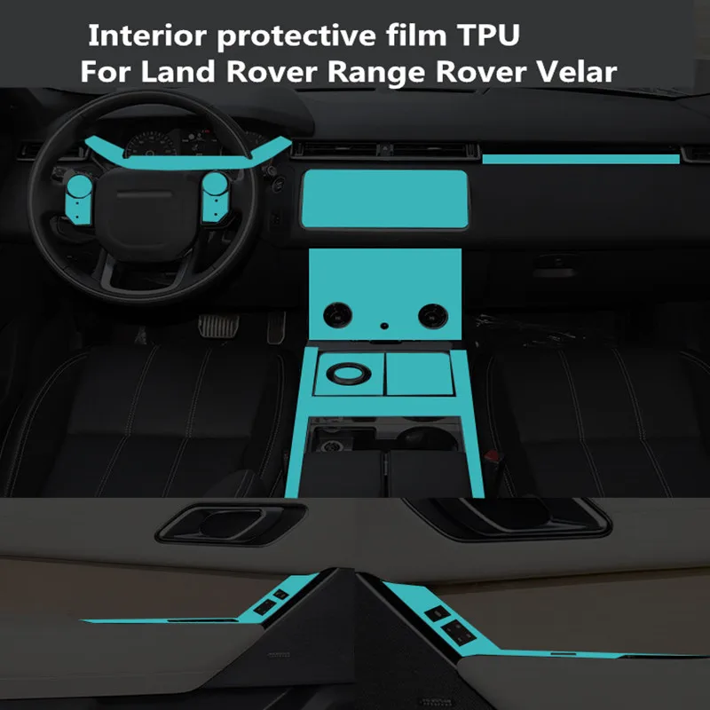 

Central control protective film TPU transparent film automatic repair interior modification For Land Rover Range Rover Velar
