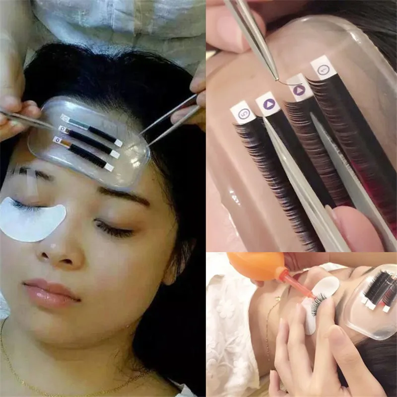 1Pcs Silicone Pad Eye Lashes Holder Professional Beauty Salon Isolated Patches Reusable False Eyelash Grafting Tools