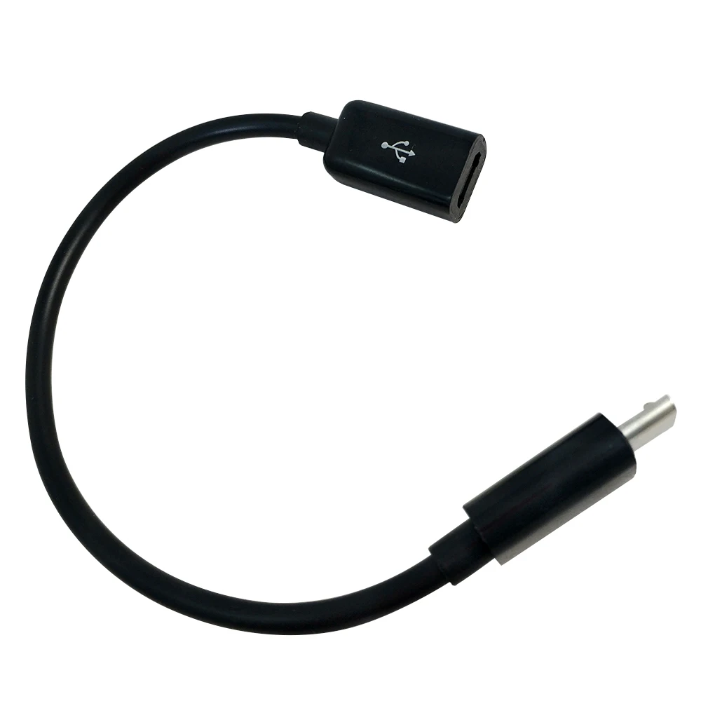 

10cm Micro USB Female to Micro USB Male F/M Extension Extender Date Charging Cable Black