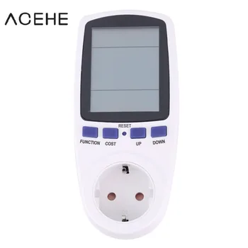 

Digital Wattmeter Electric Power Watt Meter Energy Voltage EU Plug Electronic Monitor AC Meters 220v Electricity Consumption New