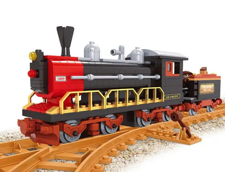 Модель, совместимая с паровозиками серии, модели для поезда, строительные наборы, блоки, игрушки для хобби, хобби для мальчиков и девочек