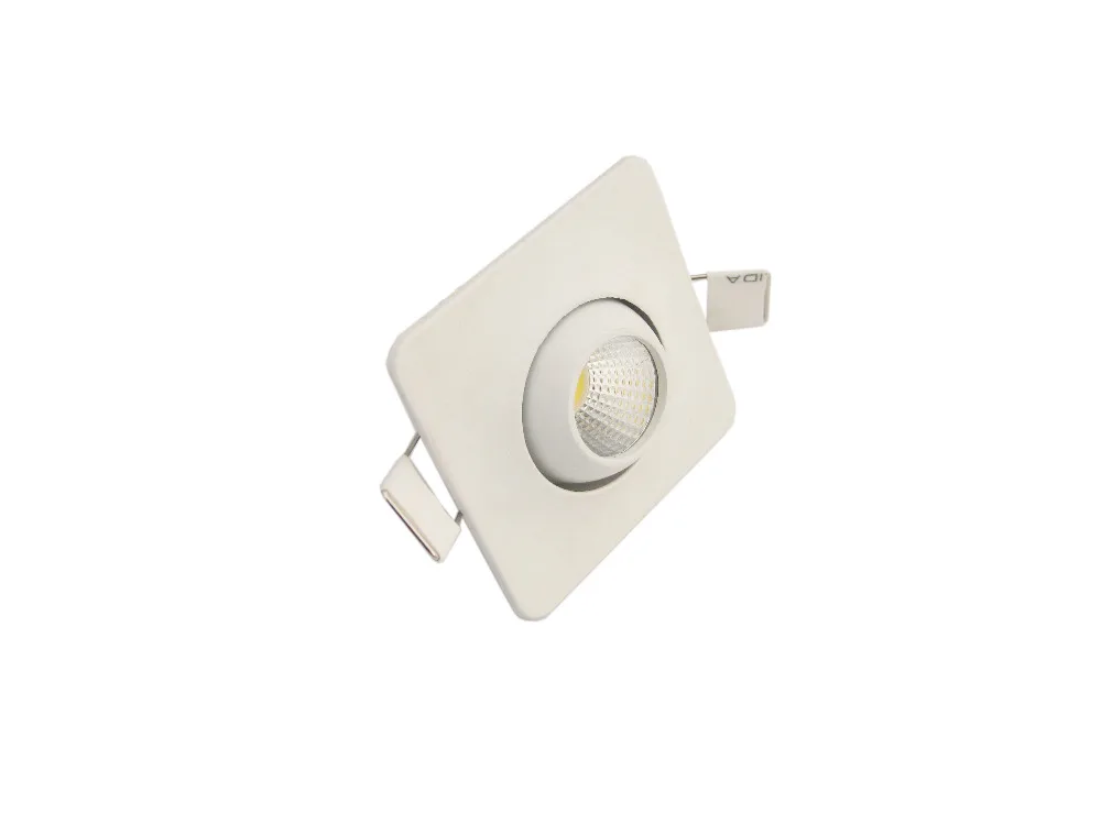 

Free Shipping 10pcs/lot 3w LED COB Mini Ceiling Light Recessed Lamp Spotlight Square White