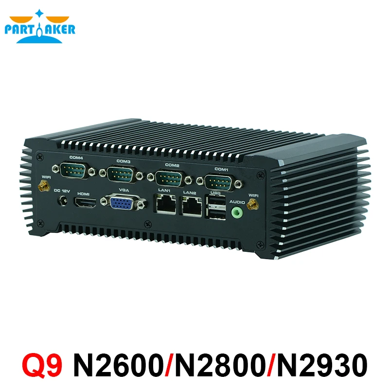 RS485 COM Industrial Mini PC Fanless PC With Intel Celeron Processor N2930 2*RTL8111E Gigabit Ethernet