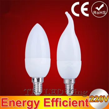 

10PCS/Lot hot sale LED Candle Light Tip/Tail Shape 9W E14 E27 B22 2835SMD Hanging Lamp AC110V 220V Cold /Warm White