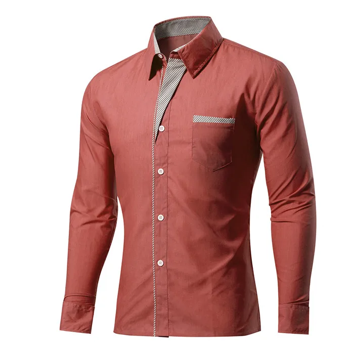 MOON 4XL новая модная брендовая мужская рубашка Camisa Masculina с длинным рукавом, Корейская приталенная дизайнерская официальная повседневная мужская рубашка, CS-024 - Цвет: Khaki