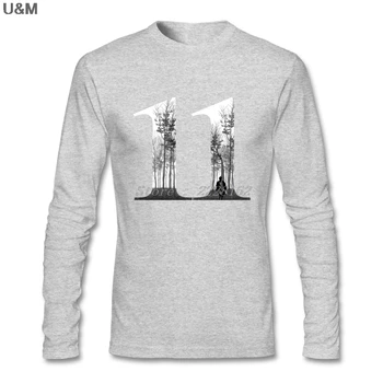 

Vintage Style Long Sleeve Fitness Family T-Shirts Sites Men Stranger Things Shirts Eleven Printed Men T Shirt Plus Size