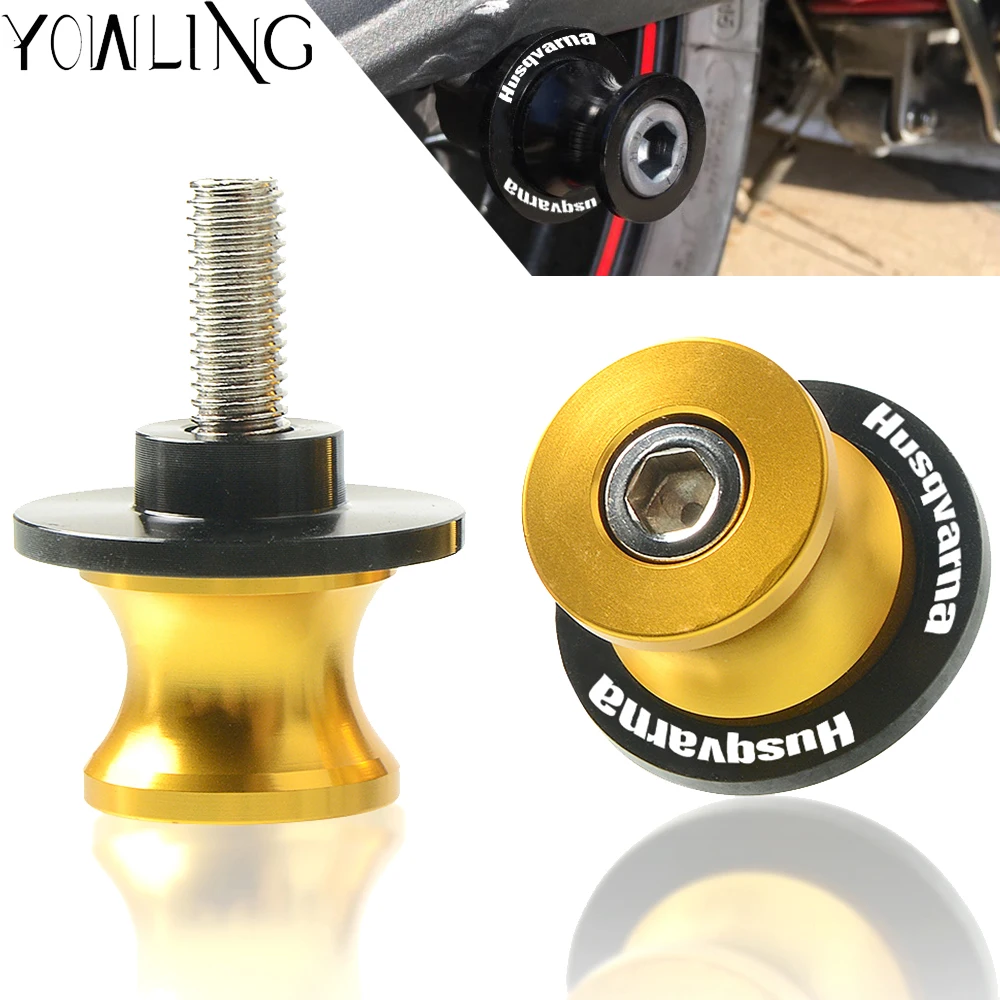 

10MM Motorcycle Swingarm Spools Slider Rear Swingarm Swing Arm M10 Stand Screws For Husqvarna 701 Supermoto 2016 2017 2018