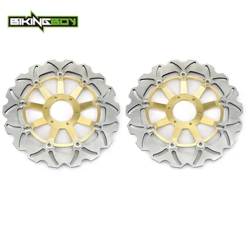 

BIKINGBOY Front Brake Discs Disks Rotors For Honda GL 1500 Valkyrie C CD 2000-2003 GL 1800 Goldwing VFR 800 F Fi Interceptor