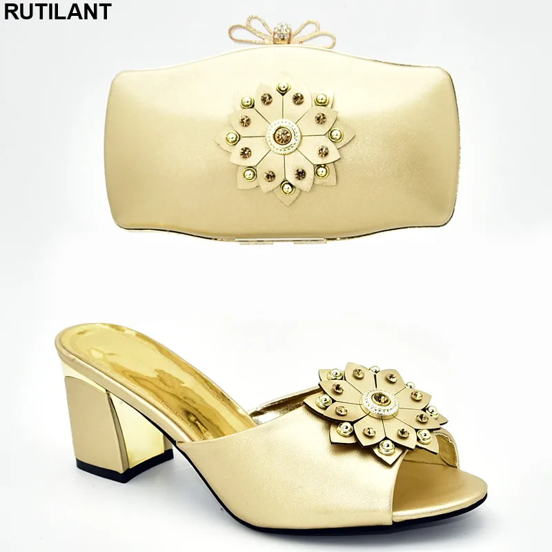 

Italian Designer Shoes and Bags Matching Set Decorated with Rhinestone Designer Shoes Women Luxury 2019 Shoes Woman High Heel