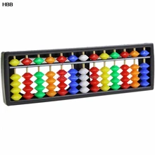 Portable Arithmetic Soroban Colorful Beads Mathematics Calculate Chinese Abacus #T026#
