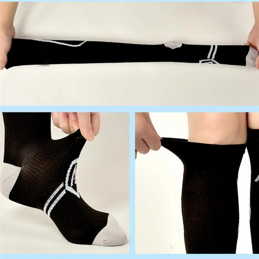 1 Pair Long Soccer Stockings Men Sports Socks Knee Legging Stockings Soccer Baseball Football Over Knee Ankle Men Socks