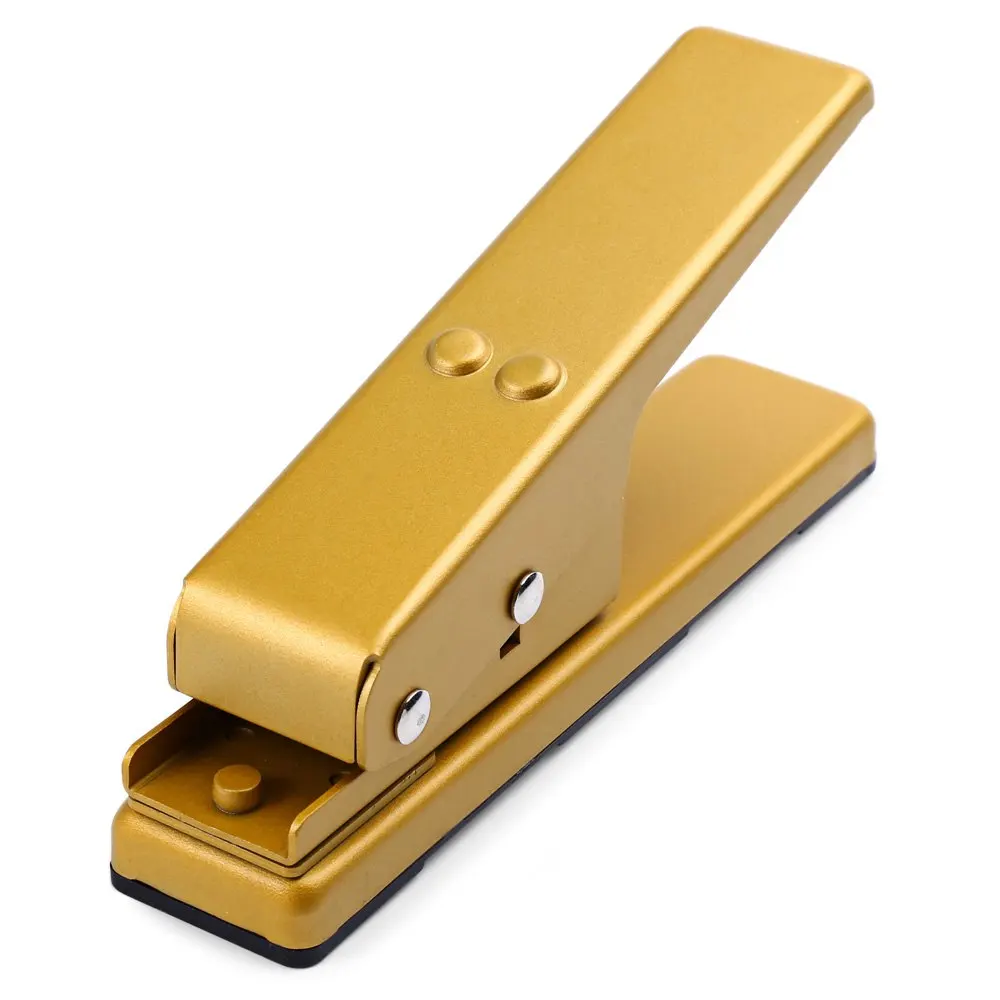 Portable Professional DIY Guitar Plectrum Pick Press Plastic Card Hole