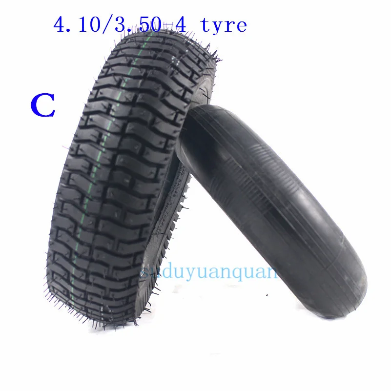 Tyre size 4.10/3.50-4 410-4 350-4 for ATV Quad Go Kart 47cc 49cc Electric Scooter 410/350-4 4.10-4 3.50-4 Wheelbarrow tires