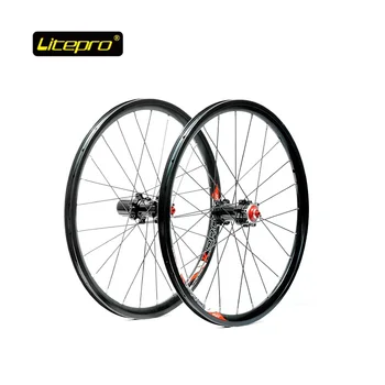 

Folding Bike Wheel set 20 inch 406 Disc Brake WheelSet 4 Bearing 24H Hubs and Front Rear Quick Release For jp8 kaa084 Modified