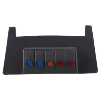

For Jeep JK Wrangler Lower Switch Panel 5 Rocker Style Switches Fits 2011 to 2015 Jeep Wrangler JK 2/4WD Automatic