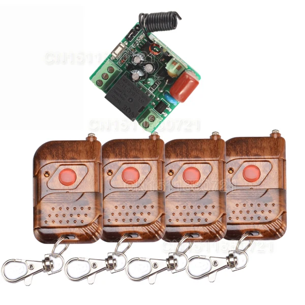 

C 220V 1CH 10A Relay Receiver Transmitter Mini Size Switches Light Lamp LED Power Wireless Controller