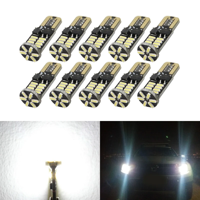 10х Неполярные CAN-bus T10 лампы 4014 22SMD светодиодные внутренние фары 194 168 W5W белого