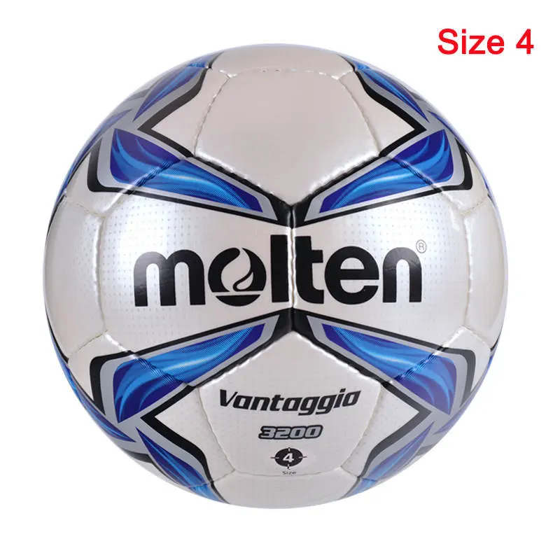 F4V3200 Blue Size 4 Расплавленный футбольный мяч для Азии, высокое качество, Профессиональный Размер, 4 размера, 5 мячей для футбольной лиги, спортивный тренировочный матч, bola de futebol - Цвет: F4V3200 Blue Size 4