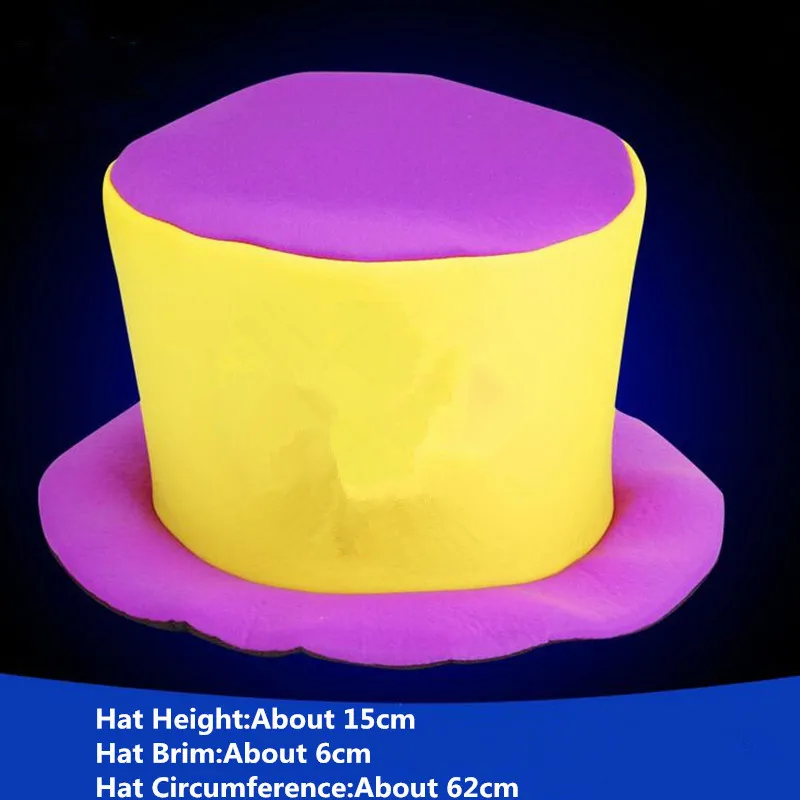 Клоун шляпа взрослых Косплей Цирк Клоун вечерние шапки наряды реквизиты карнавальные маскарадные партийные принадлежности