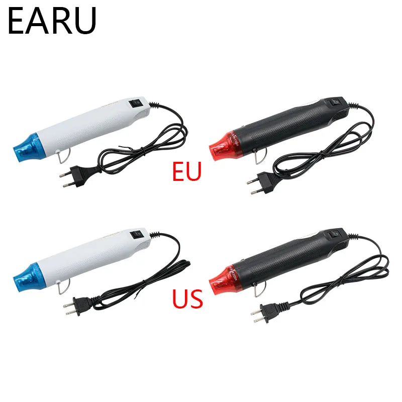 Heat Gun 300W 110V 220V Shrink Hot Air Temperature Electric Power Nozzle F US EU