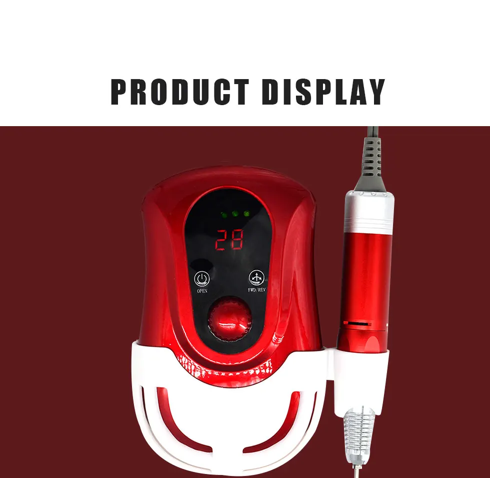 Красный гвоздь сверлильный станок легкий и компактный дизайн для точной работы используется для резьбы, шлифовки, полировки, формирования