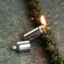 Брелок водонепроницаемый огонь стартер капсула масло бензин газовая зажигалка спичка топлива бушкрафт выживания лагерь Поход сигарета сигары