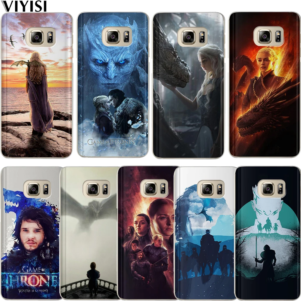 

Game Thrones Etui For Samsung Galaxy A7 2018 case A6 A8 A5 A3 A9 2016 2017 Coque Funda Daenerys Dragon Jon Snow Tyrion Lannister