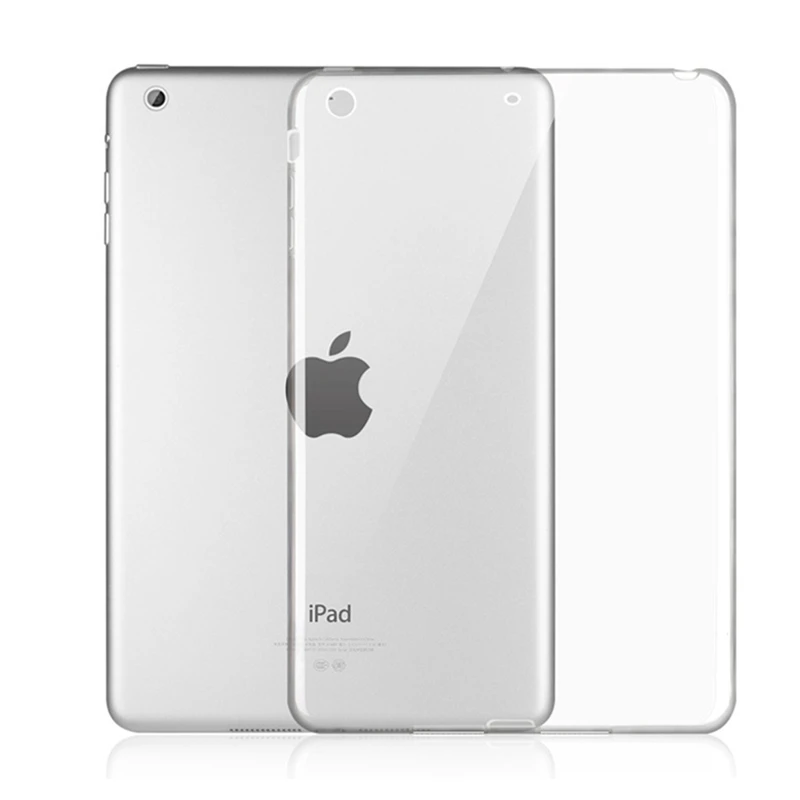 

Soft Transparent TPU Silicon Back Tablet Cover Case for iPad mini 123 Mini4 iPad 234 Air 1/2 iPad 5 iPad 6 Pro 9.7 +Stylus Pen
