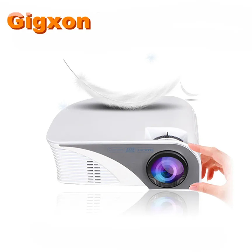 Gigxon - G8005B NEW fashion Product mini projector big 7d cinema projector 4K theater projectors for Home Use Eaducation