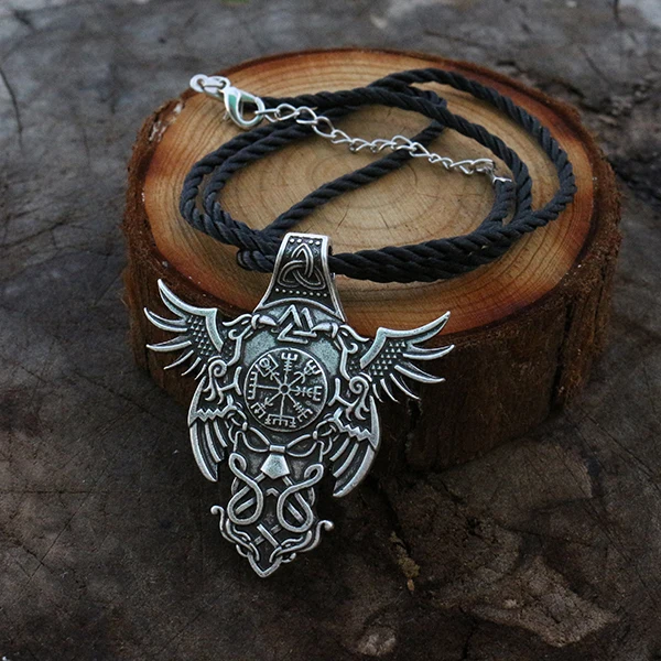 10 шт viking raven Мужская подвеска celt odin pendat norse Vegvisir ожерелье Норвегия Valknut языческий