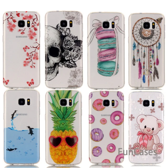 US $4.99 Rainbow Color Food Donuts Macaron Case For Samsung Galaxy S5 S6 S7 Edge S8 S9 Plus A3 A5 2016 2017 