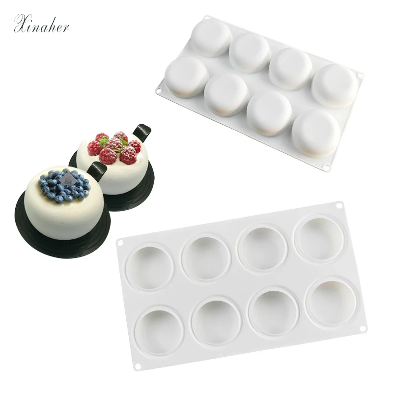 

XINAHER oval Silicone Cake Mold For Mousses Ice Cream Chiffon Cakes Baking Pan Decorating Accessories Bakeware Tools