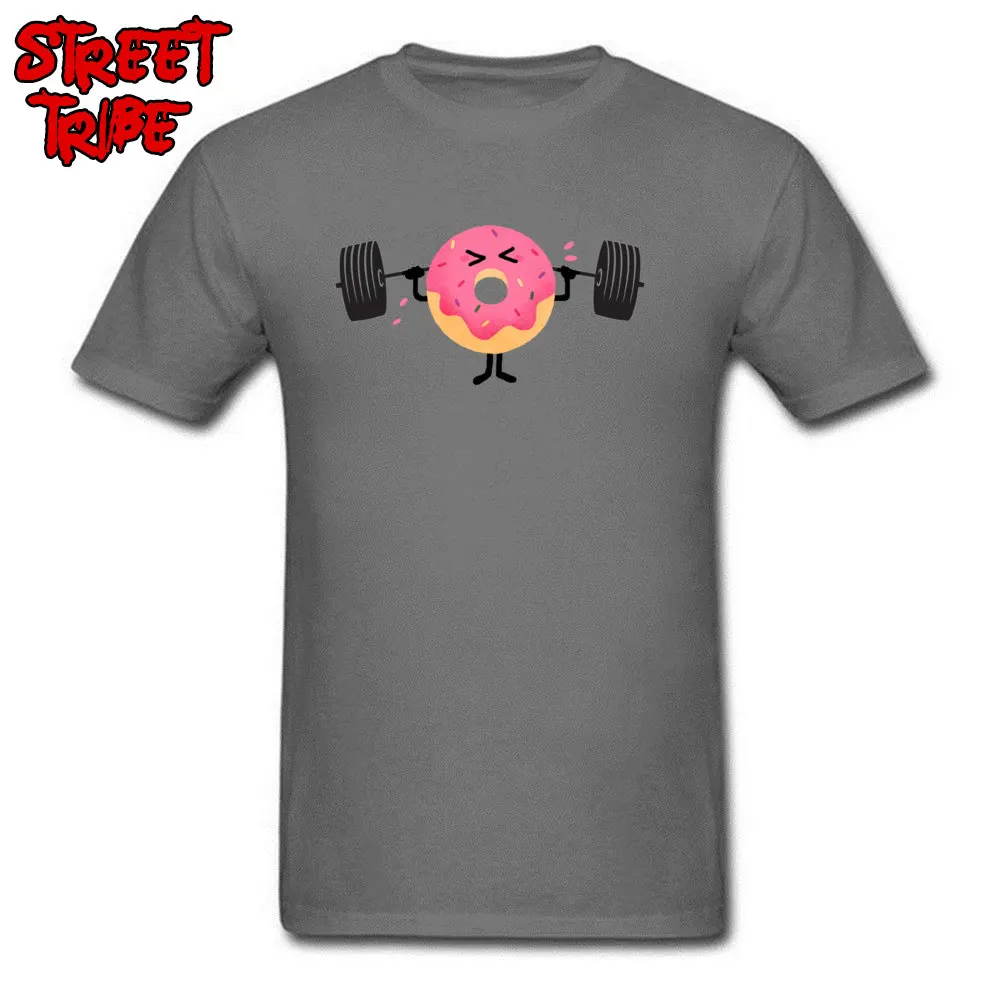 Donut Fitness Tops & Tees Fashion O Neck Printed On Short Sleeve 100% Cotton Man T Shirt Classic T Shirt Top Quality Donut Fitness carbon