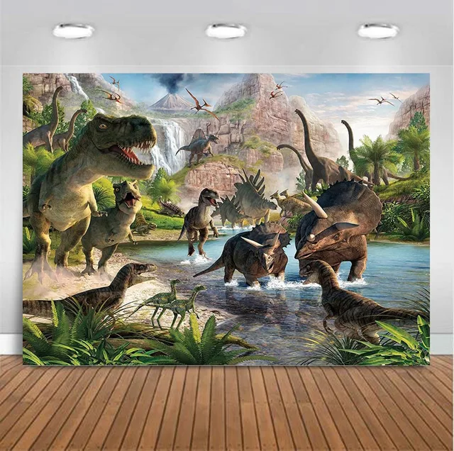 Jurassic World Dinosaur Safari Jungle Birthday Party Photography backdrops Studio Photo backgrounds for photo photographers