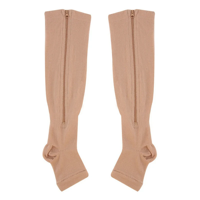 Носки большого размера на молнии Компрессионные носки с застежкой молнией