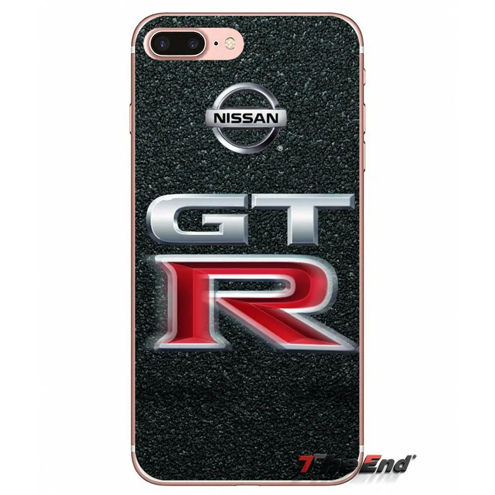 NISSAN GTR металлический логотип прозрачный ТПУ чехол 2 для Samsung Galaxy Note 3 4 5 Grand Core Prime S3 S4