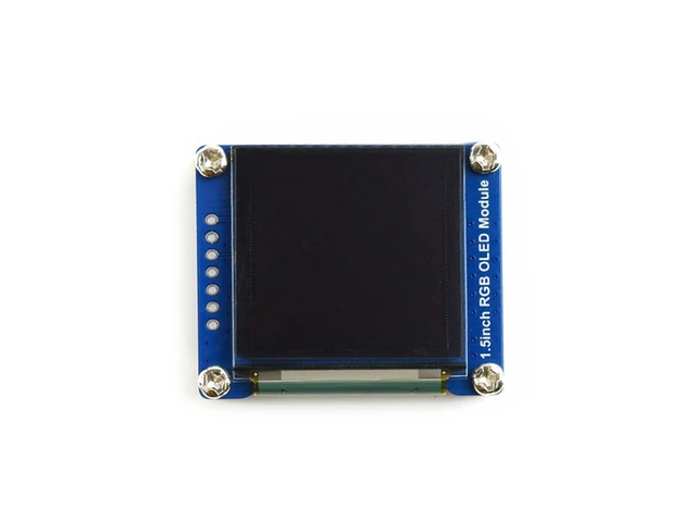 waveshare 1.5inch RGB OLED Display Module for Raspberry Pi/Jetson  Nano/Arduino/STM32, 128x128 Pixels,16-bit High Color (65K Colors) SPI  Interface