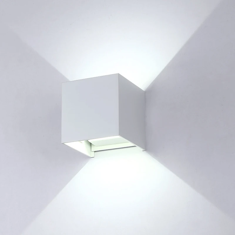 12W Modern Minimalist Waterproof Led Wall Light Outdoor Wall Lamp Aluminum Up Down Wall Lighting AC85-265V Courtyard Wall Sconce (10)