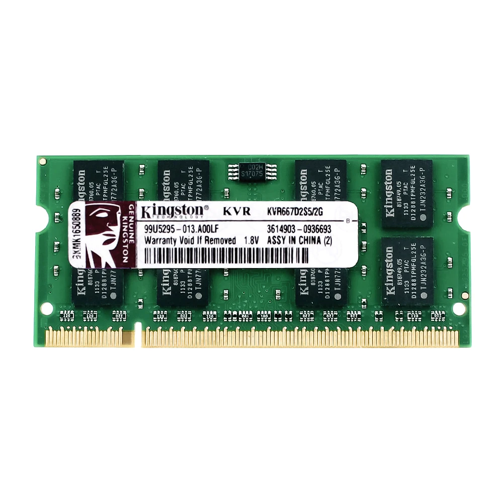 Acheter Kingston Mémoire Pc Portable DDR2 667HMZ DDR2 4 gb 2 gb ordinateur portable RAM ddr2 4 gb = 2 pcs * 2g PC2 5300 S MHZ 1.8 v