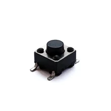 

100 pcs/lot 6*6*4.5 SMT 4 PIN 12V 0.5A Push Button Switch Tactile Tact Direct Plug-in Self-Reset Micro Interruptor