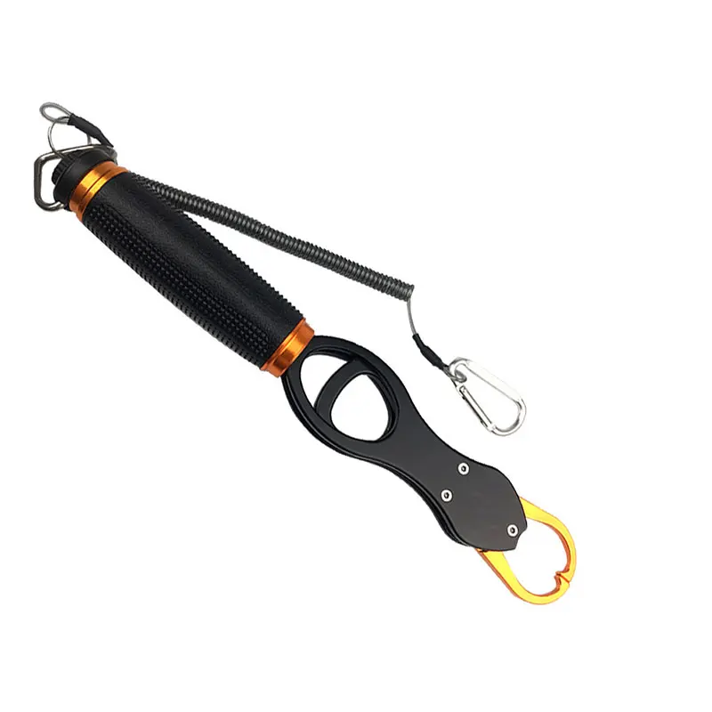 

Multifunctional Aluminum Fish Lip Gripper Grip Grabber Tool with Weight Scale Outdoor Portable Fishing Tackle Pesca Accessories