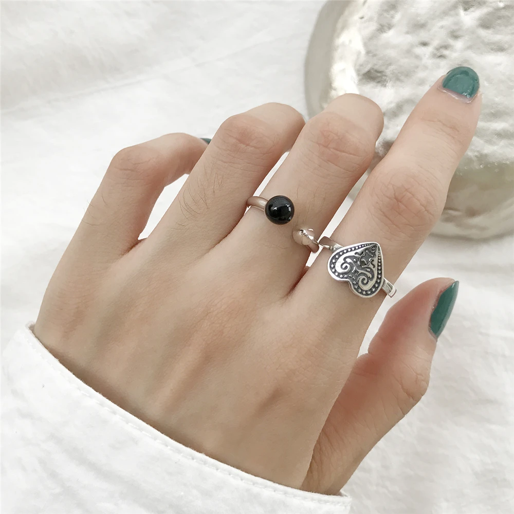 Кольцо на кастет в стиле панк, Настоящее серебро 925, Anillos, ювелирные изделия в винтажном стиле, минимализм, женские кольца Aneis Joyas Love для женщин