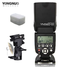 Светодиодная лампа для видеосъемки YONGNUO YN560III YN560-III YN560 III Беспроводной Вспышка Speedlite для Canon Nikon Olympus Panasonic Pentax Камера фонарик