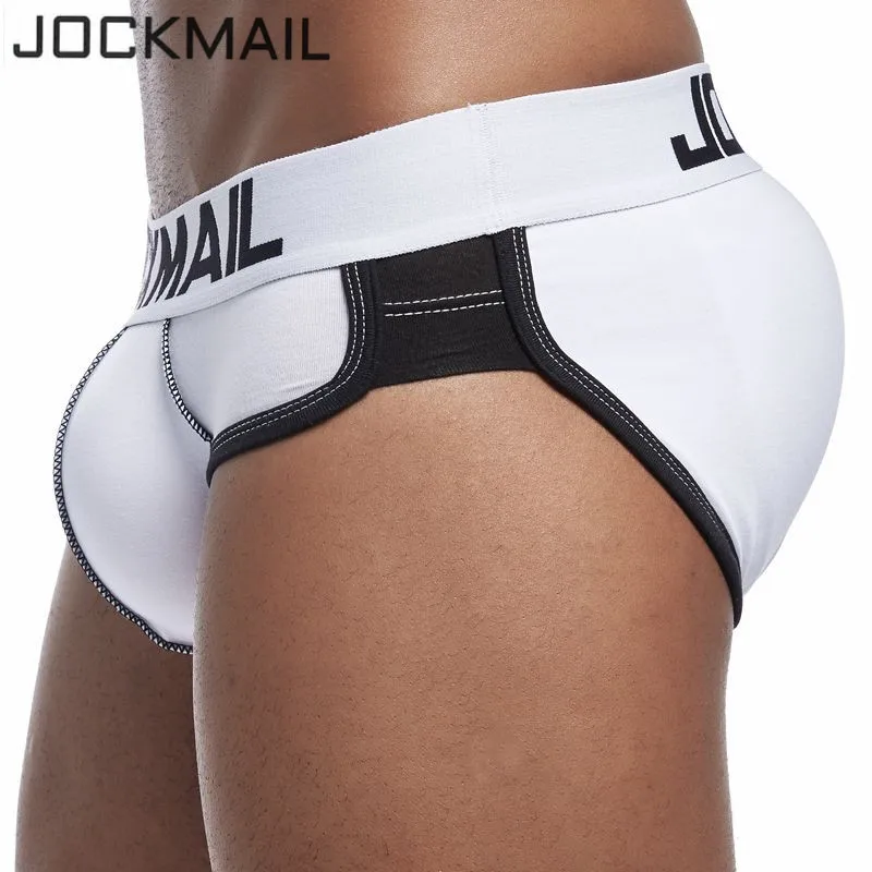 

JOCKMAIL New Magic buttocks Enhancing men underwear Briefs back hip Buttock Double removable push up cup Gay underwear panties