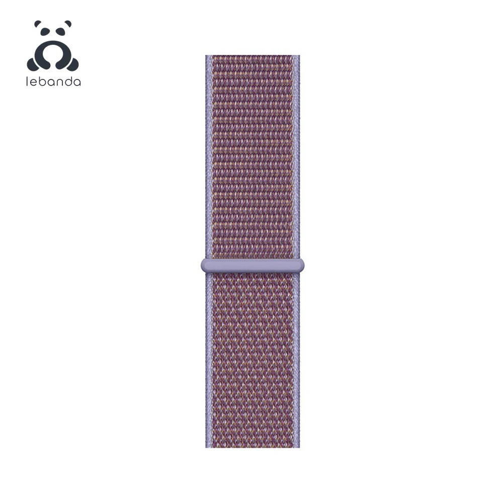 Lebanda Sport loop для apple watch 5, 4, 3, 2, 1, ремешок для iwatch 38, 40, 42, 44 мм, тканый нейлоновый ремешок, Аляска, синий - Цвет ремешка: Lilac