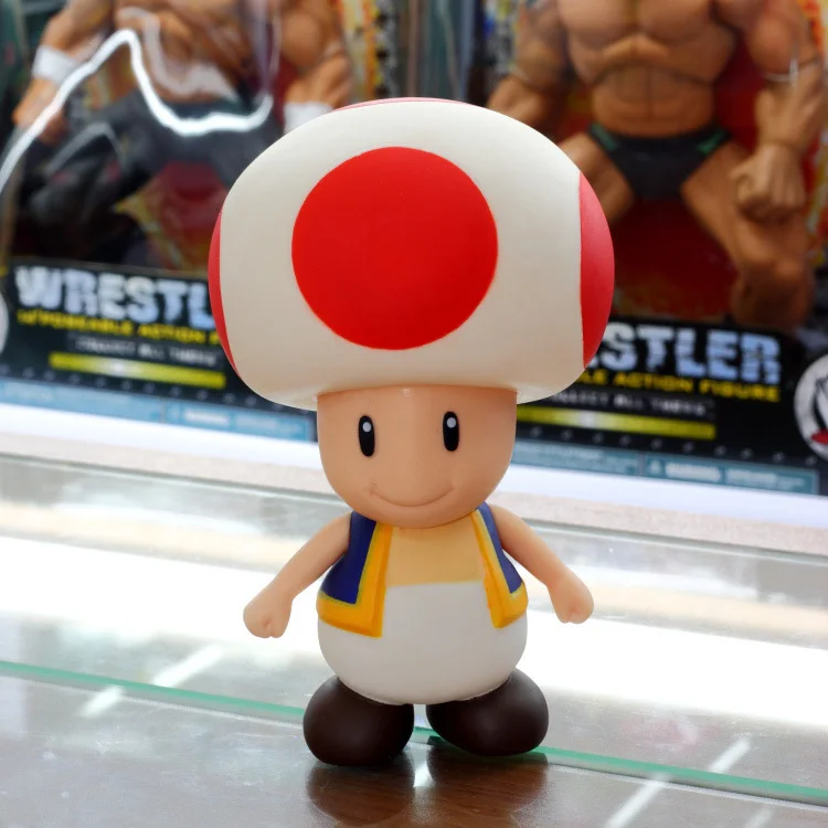 

Super Mario Bros Mushroom Toad PVC Action Figure Model Toy for Children