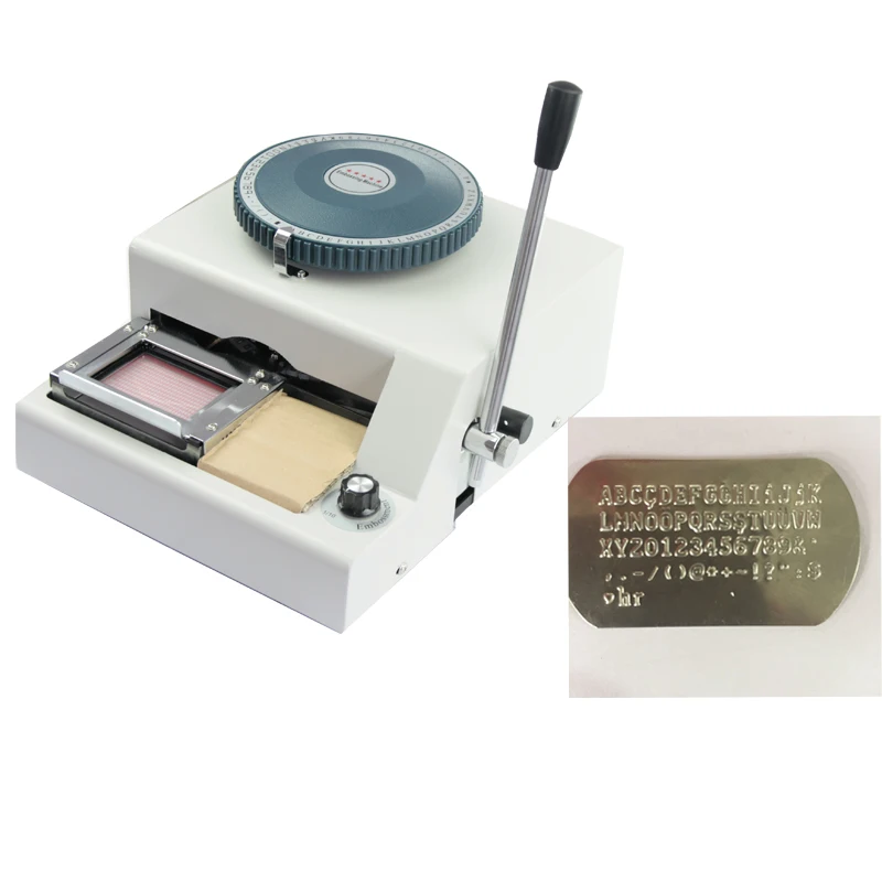 

Hot Sale Cheap Price Small Size Serial Number Metal Embossing Machine For Dog Tags