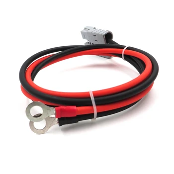 

SH50 Plug 50A 600V Extend cable 0.3m 1m 2m 3m 5m 10m solar cable Connect 2.5/4/6mm2 with M8 terminal ring Battery lug bolt tab