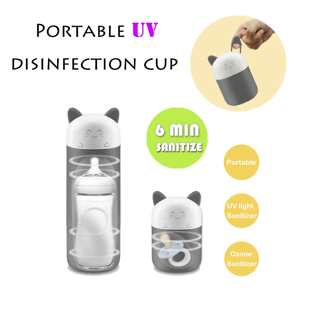 

Portable UV sterilizer bottle Travel Cup Warmer Baby Nursing Bottle Disinfection Cup Feeding Bottle Bags
