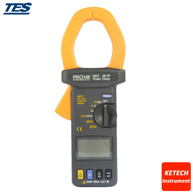 

3 PF Power Clamp Meter Tester PROVA6601